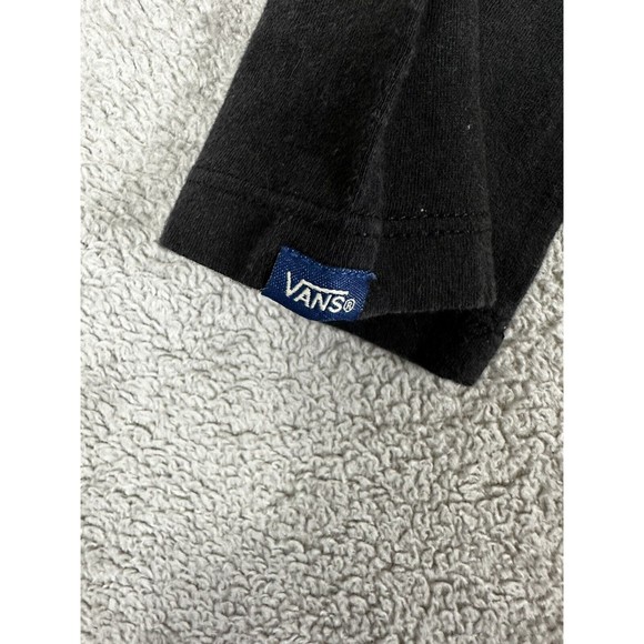 Vans Custom X Star Wars Darth Vader Baseball T Shirt 3/4 Sleeve L White Black - Picture 7 of 8